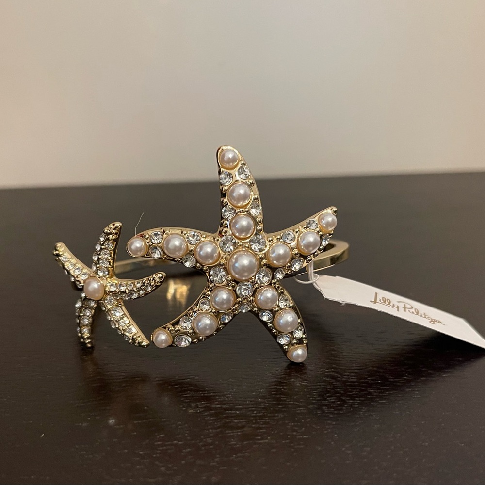 NWT Lilly Pulitzer Starfish Cuff Bracelet - Picture 2 of 2
